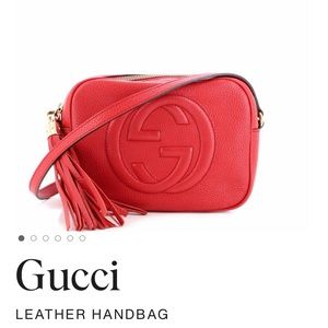 Gucci red purse like NEW - Soho Disco Crossbody Bag Leather Small